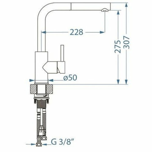Смеситель для кухни Alveus Zeos P Monarch Copper 1136502