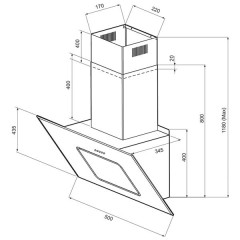 Кухонная вытяжка Krona Kirsa 500 white