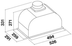 Встраиваемая вытяжка Falmec Gruppo Incasso Plus 50 WH
