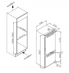 Встраиваемый холодильник MILLEN MBI193.7D