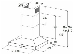 Кухонная вытяжка Korting KHC 9831 NGN