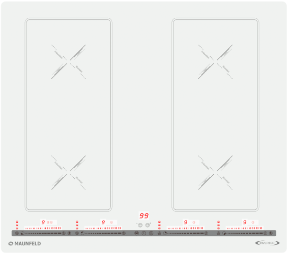 Индукционная варочная панель Maunfeld CVI594SB2BGA Inverter