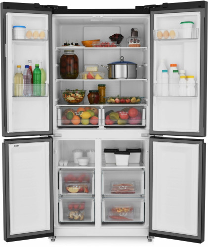 Холодильник Zugel ZRCD430X нержавеющая сталь