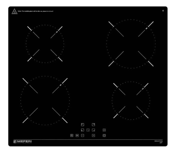 Индукционная варочная панель Meferi MIH604BK Light
