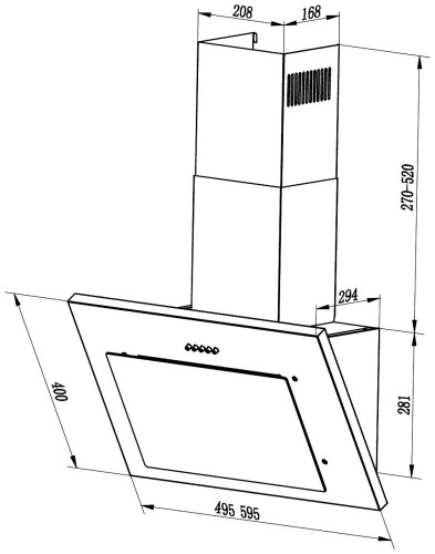 Кухонная вытяжка Lex Mika 500 ivory