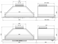 Встраиваемая вытяжка ELIKOR 52Н 650 Э3Д нержавеющая сталь
