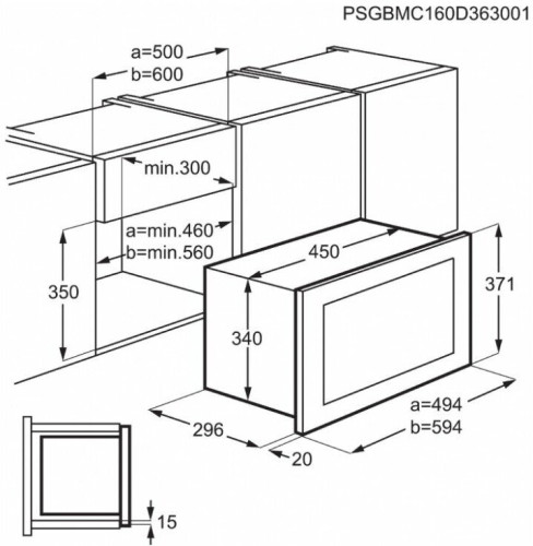 Встраиваемая микроволновая печь Aeg BUILT IN MBB1756SEB