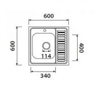 Кухонная мойка Kaiser KSS-6060L