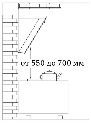 Кухонная вытяжка Lex Luka 600 White