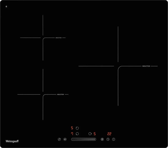 Индукционная варочная панель Weissgauff HI 630 BSG черный