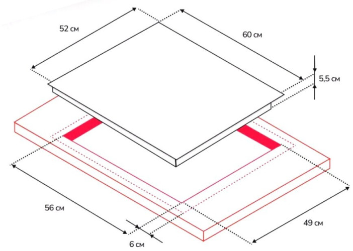 Газовая варочная панель Simfer H60V41R516