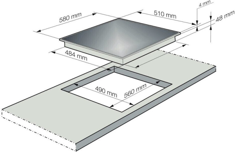 Индукционная варочная панель Korting HI 6400 BCH