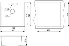 Кухонная мойка Granula GR-5102 черный