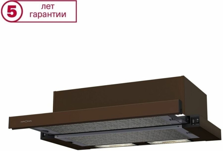 Встраиваемая вытяжка Krona Kamilla 600 Inox 1 мотор