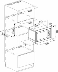 Встраиваемая микроволновая печь Weissgauff HMT 555