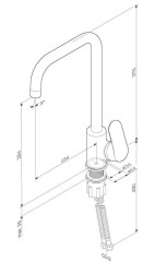 Смеситель для кухни AM.PM Like F8006011 сатин