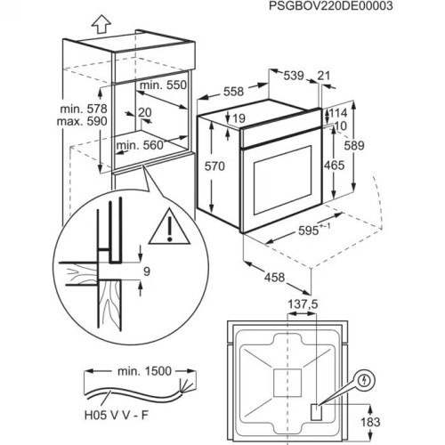 Электрический духовой шкаф Electrolux EOD5H70BZ