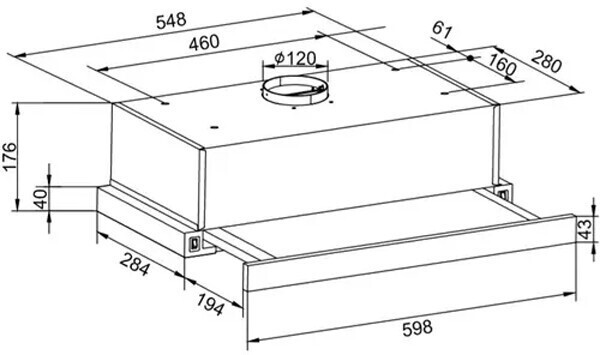 Встраиваемая вытяжка Hansa OTP 6233 IH