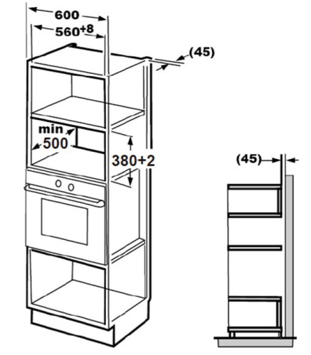 Встраиваемая микроволновая печь Maunfeld MBMO820MGB203