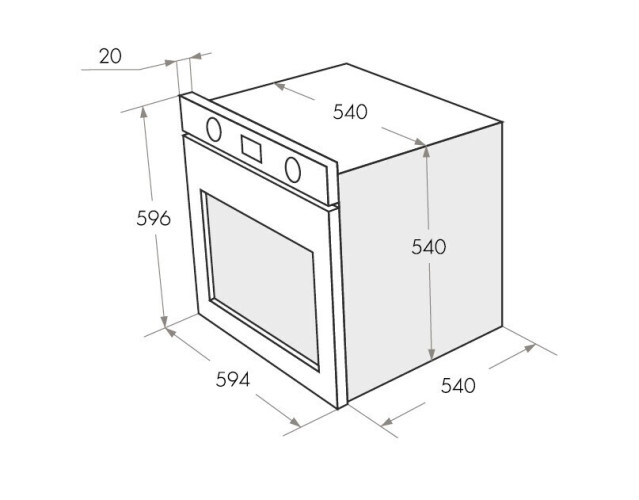 Электрический духовой шкаф Maunfeld CEOF 656W