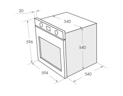Электрический духовой шкаф Maunfeld CEOF 656W