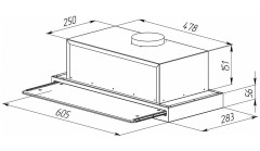 Встраиваемая вытяжка Zigmund &amp; Shtain K 015.6 B