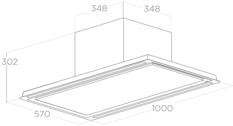 Встраиваемая вытяжка Elica HILIGHT X H30 WH A 100