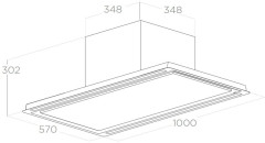 Встраиваемая вытяжка Elica HILIGHT X H30 WH A 100