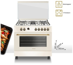 Комбинированная плита Nordfrost GE 9062 YR