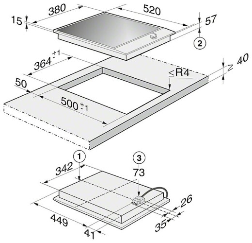 Индукционная варочная панель Miele CS 1221