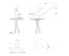 Смеситель для кухни Kaiser County 66233-1