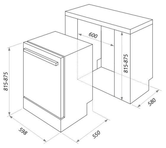 Посудомоечная машина MAUNFELD MLP-12S