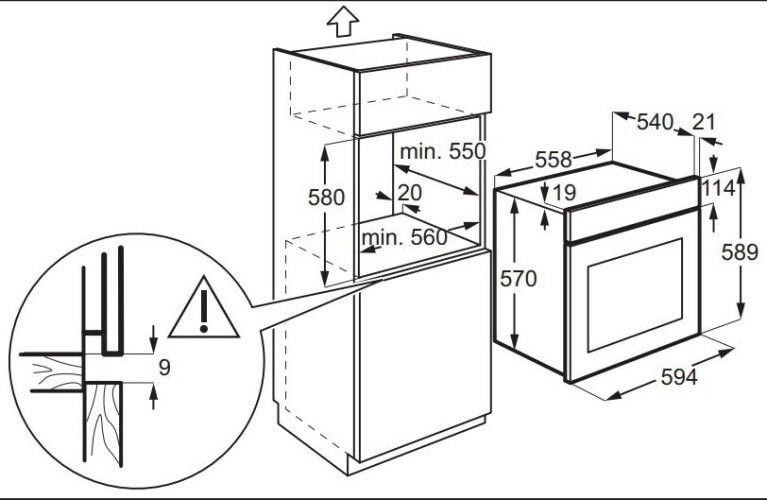 Электрический духовой шкаф Electrolux EOD5H70BX