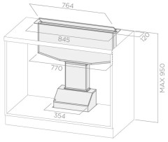 Встраиваемая вытяжка Elica See You BL/A/90