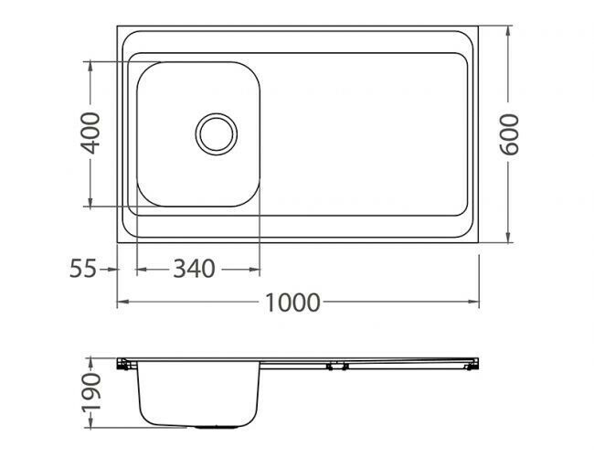 Кухонная мойка Alveus Classic Pro 70 Sat-90 1130471