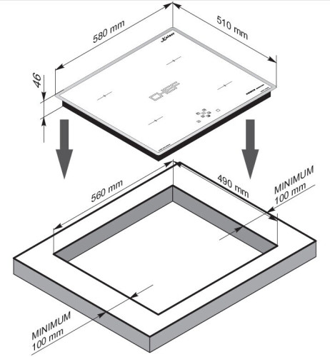 Индукционная варочная панель Kaiser KCT 6100 FI W