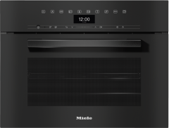 Электрический духовой шкаф Miele DGC 7440 HC PRO Obsidian Black, черный обсидиан