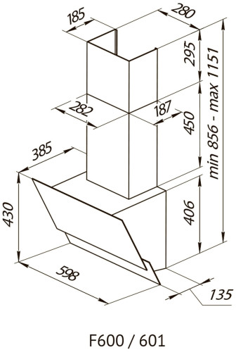 Кухонная вытяжка Kuppersberg F 601 WH