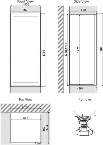 Винный шкаф Dunavox DAVG 114 288DOP TO