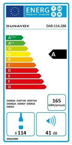 Винный шкаф Dunavox DAVG 114 288DOP TO