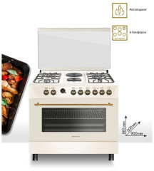 Комбинированная плита Nordfrost GE 9262 YR