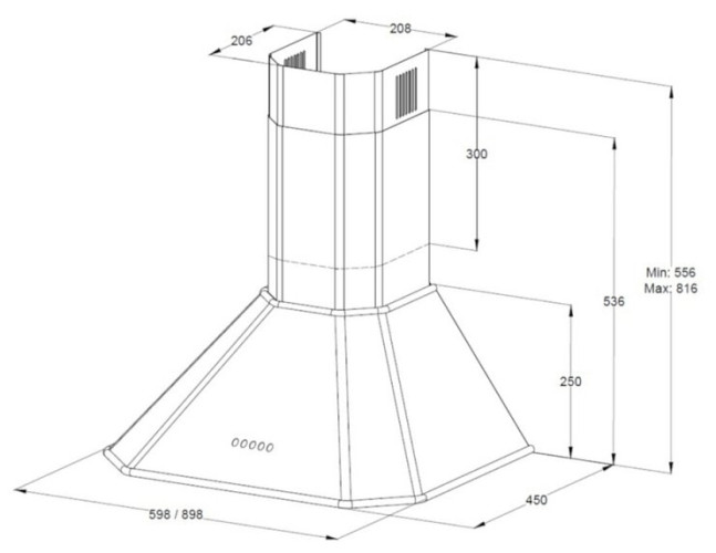 Кухонная вытяжка Korting KHC 9839 RGN