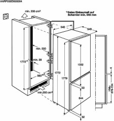 Встраиваемый холодильник Aeg SCB618F3LS