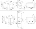 Встраиваемая микроволновая печь Smeg FMI120B1