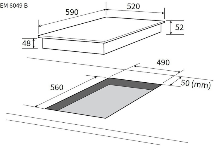 Электрическая варочная панель NORDFROST EM 6049 B
