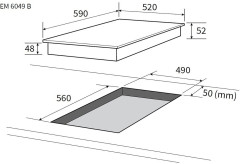 Электрическая варочная панель NORDFROST EM 6049 B