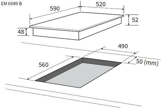 Электрическая варочная панель NORDFROST EM 6049 B