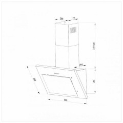 Кухонная вытяжка HEBERMANN HBKH 60 3 W
