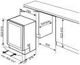 Встраиваемый винный шкаф Smeg CVI138LWS2