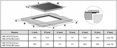 Индукционная варочная панель Korting HIB 95750 B
